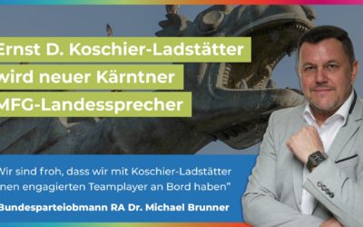 Ernst D. Koschier-Ladstätter wird neuer Kärntner MFG-Landesparteiobmann